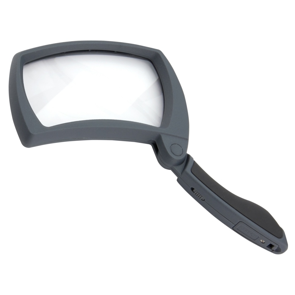 Handig Opvouwbaar Vergrootglas met LED-Verlichting - 2x Vergroting en Inklapbaar Handvat