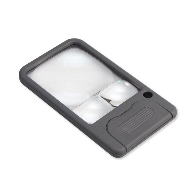 Compact Pocket Vergrootglas met LED-Verlichting - 3 Lenzen, 2,5x, 4,5x en 6x Vergroting