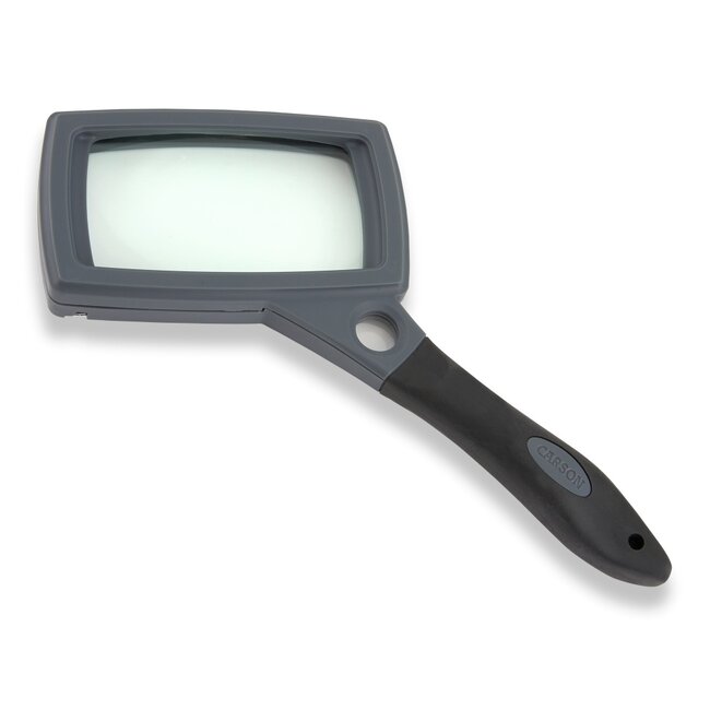 Veelzijdig Rechthoekig Vergrootglas met Bifocale Lens en Uitklapbare Standaard - 2x en 11,5x Vergroting