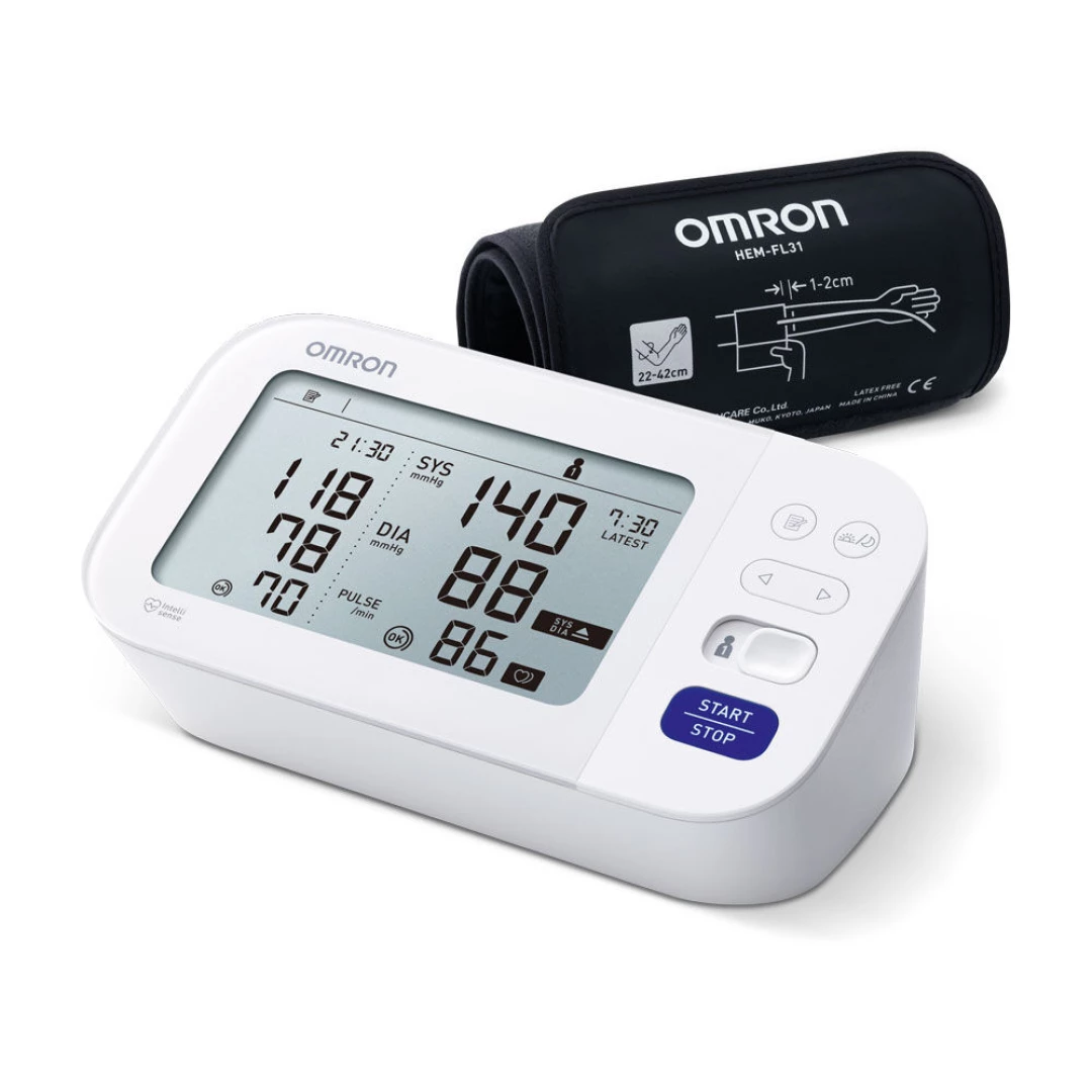 Omron Omron M6 Comfort digitale bloeddrukmeter - met AFib - - HEM-7380-E, foto 4 van 4
