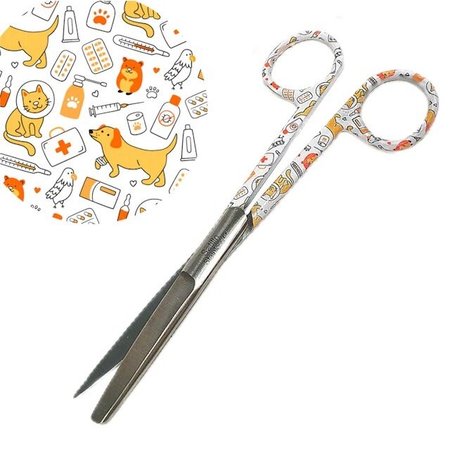 Satillo Verpleegkundige scharen met print – Purrfect Pets (stel zelf je set samen)