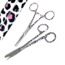 Satillo Verpleegkundige scharen met print – Pink Leopard (stel zelf je set samen)
