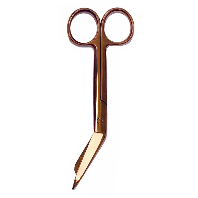 Satillo Verpleegkundige scharen met print – Metallic Bronze (stel zelf je set samen)