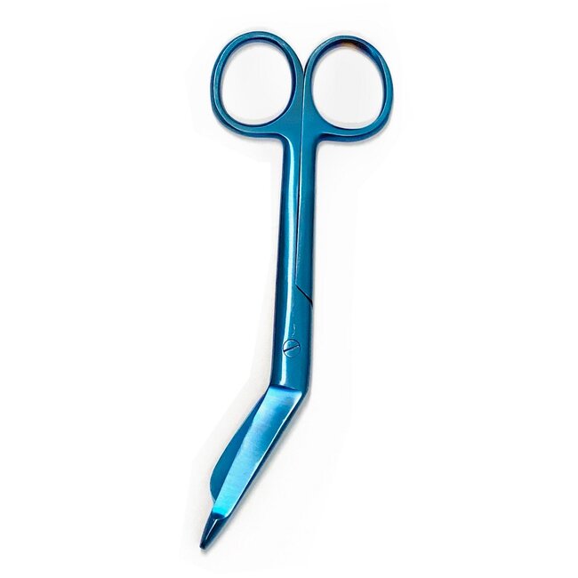 Satillo Verpleegkundige scharen met print – Metallic Blue (stel zelf je set samen)