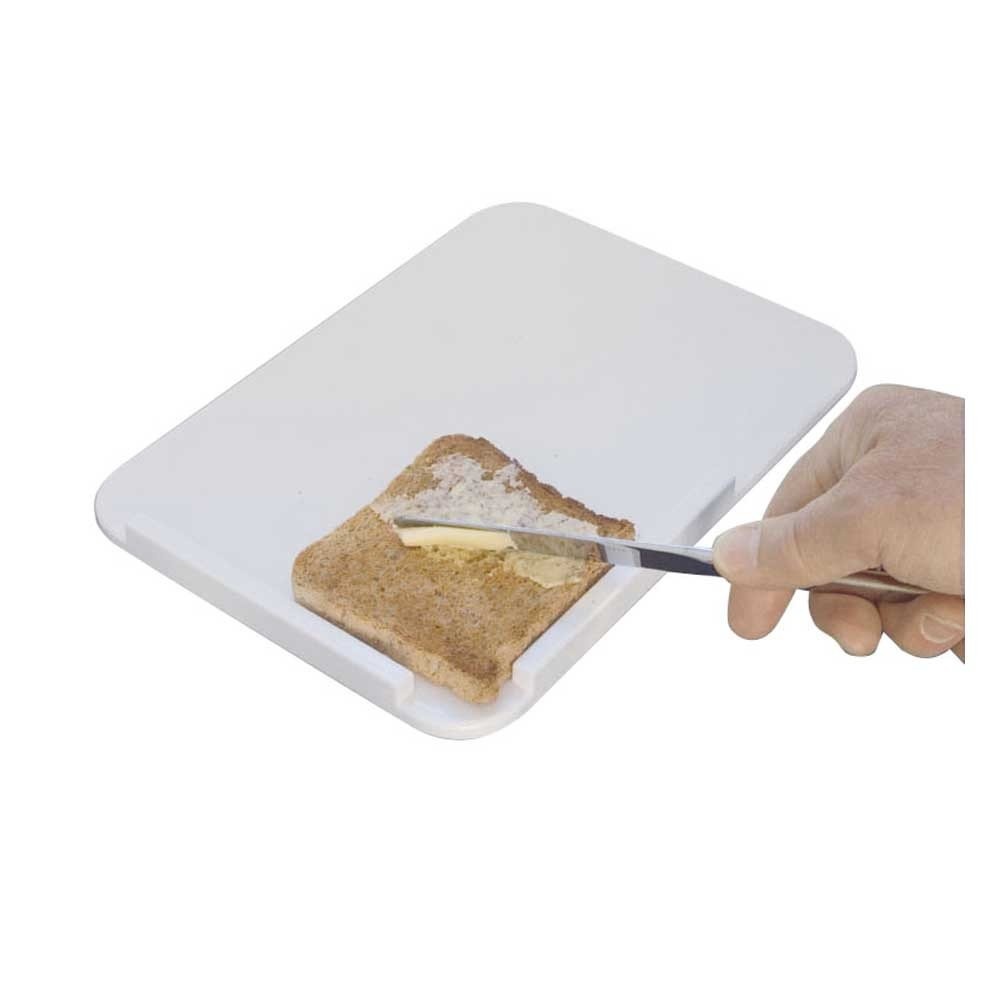 Brood smeerplank eenhandig - brood smeren met 1 arm