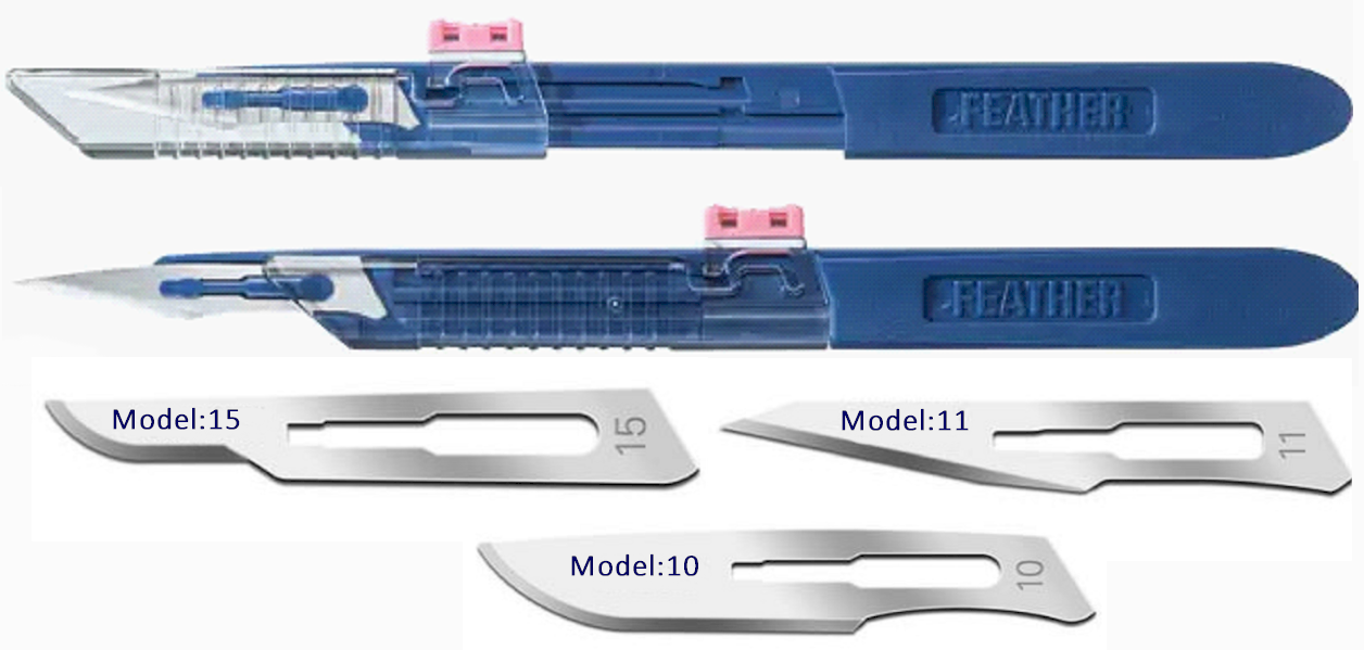 Safeshield Wegwerp scalpel met heft - Afsluitbaar - 10 stuks
