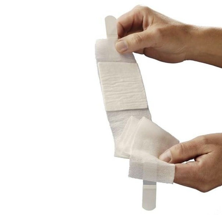 Wondsnelverband met hechtpleister - 6 x 8 cm (per 3 stuks)