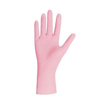 Nitril handschoenen Color Pink Pearl Doos 100st.