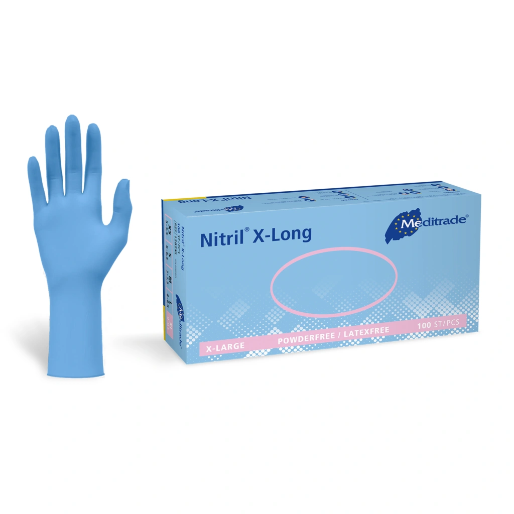 Nitril handschoenen - Extra lang - Doos 100st.