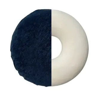 Zitring kussen van latexschuim, Ø 42 cm met badstofhoes- aambeien kussen