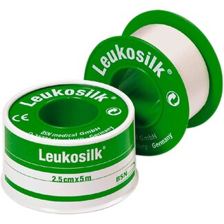 BSN BSN Leukosilk kleefpleister. Rol 2,50cm x 5mtr.
