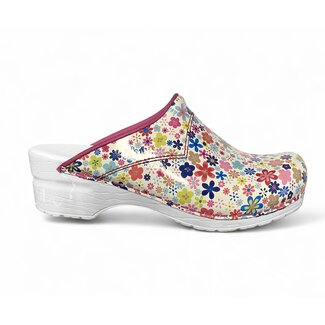 Sanita Sanita Flex Klomp | Little Flowers | open hiel | model 314