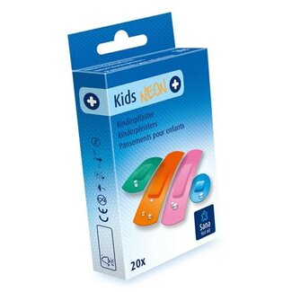 Pleisterstrips - Kinderen - Neon - Assortiment 20 strips