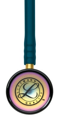 Littmann® Classic II Pediatric Stethoscoop - Caribbean Blue / Rainbow Finish 2153, foto 2 van 6