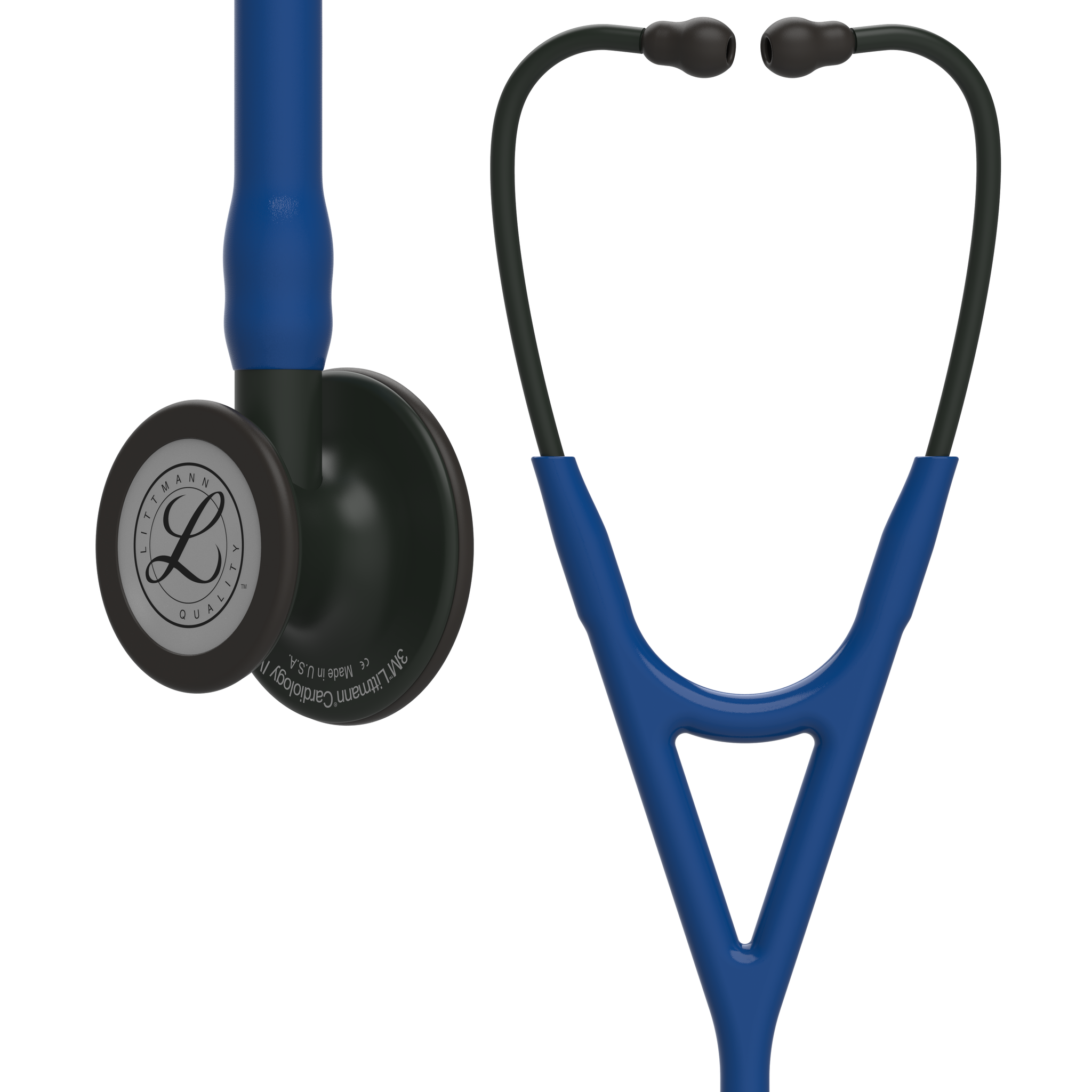 Littmann® Cardiology IV Stethoscoop - Black Edition Navy Blue 6168, foto 2 van 6