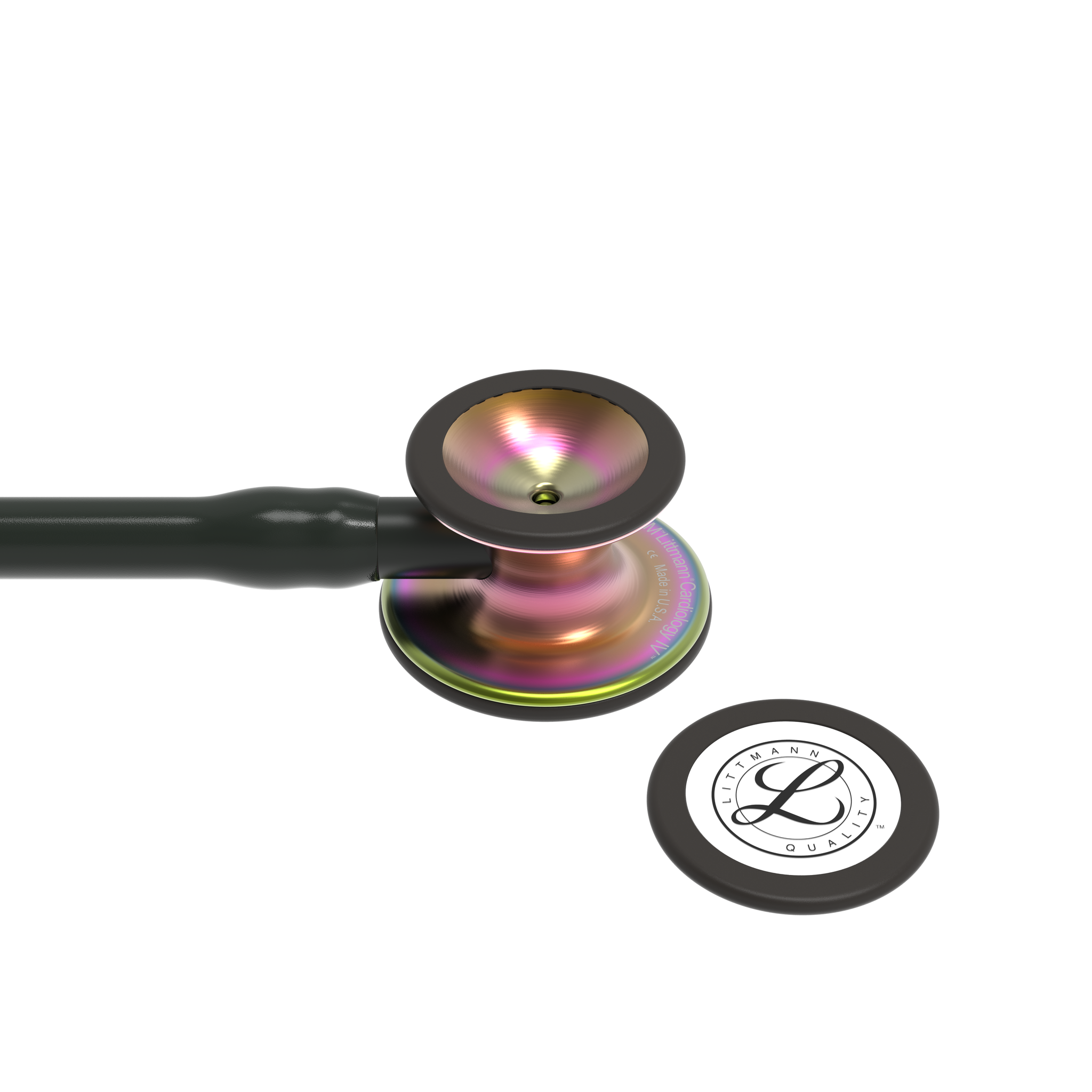 Littmann® Cardiology IV Stethoscoop - Black Edition Rainbow Finish - 6165, foto 4 van 6