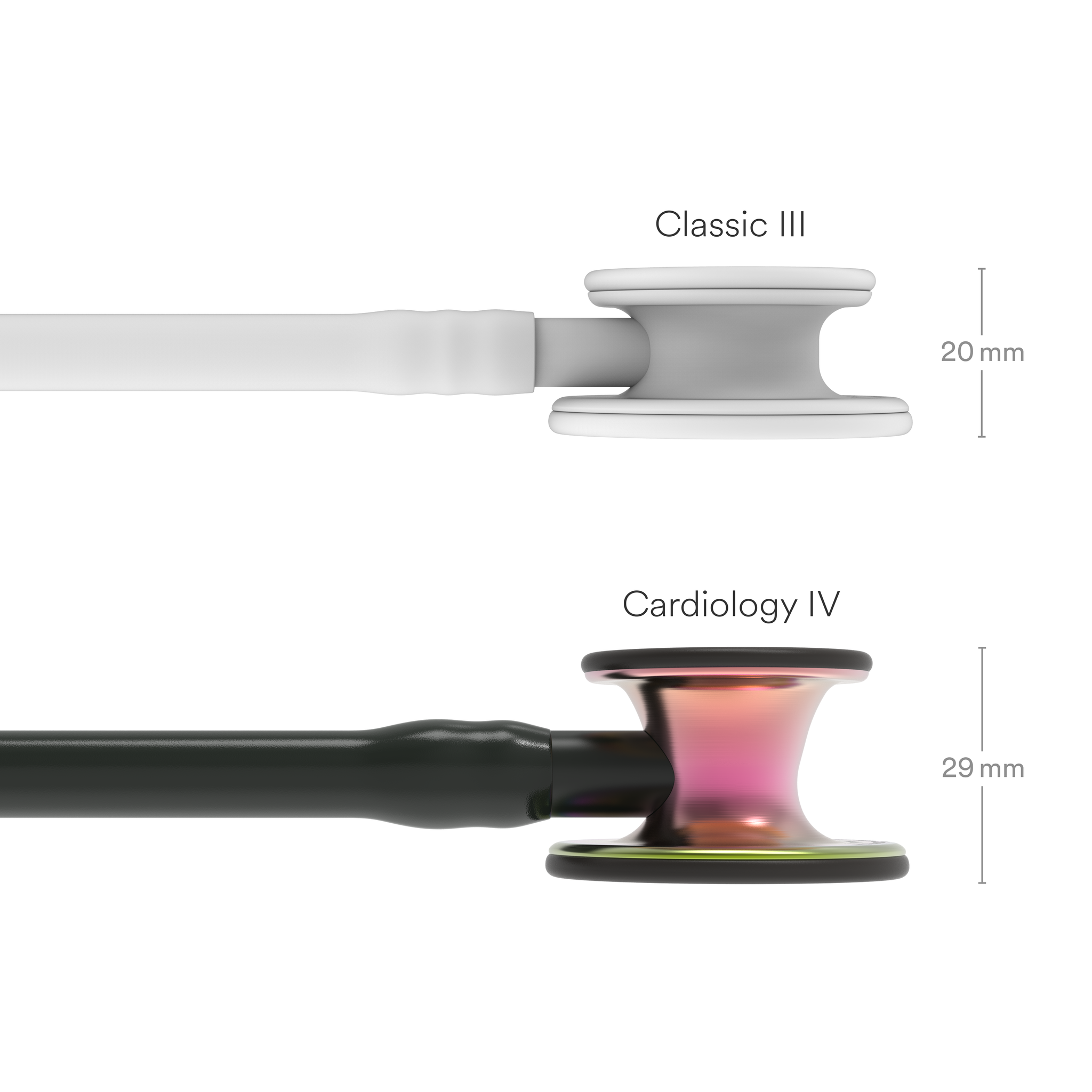 Littmann® Cardiology IV Stethoscoop - Black Edition Rainbow Finish - 6165, foto 5 van 6