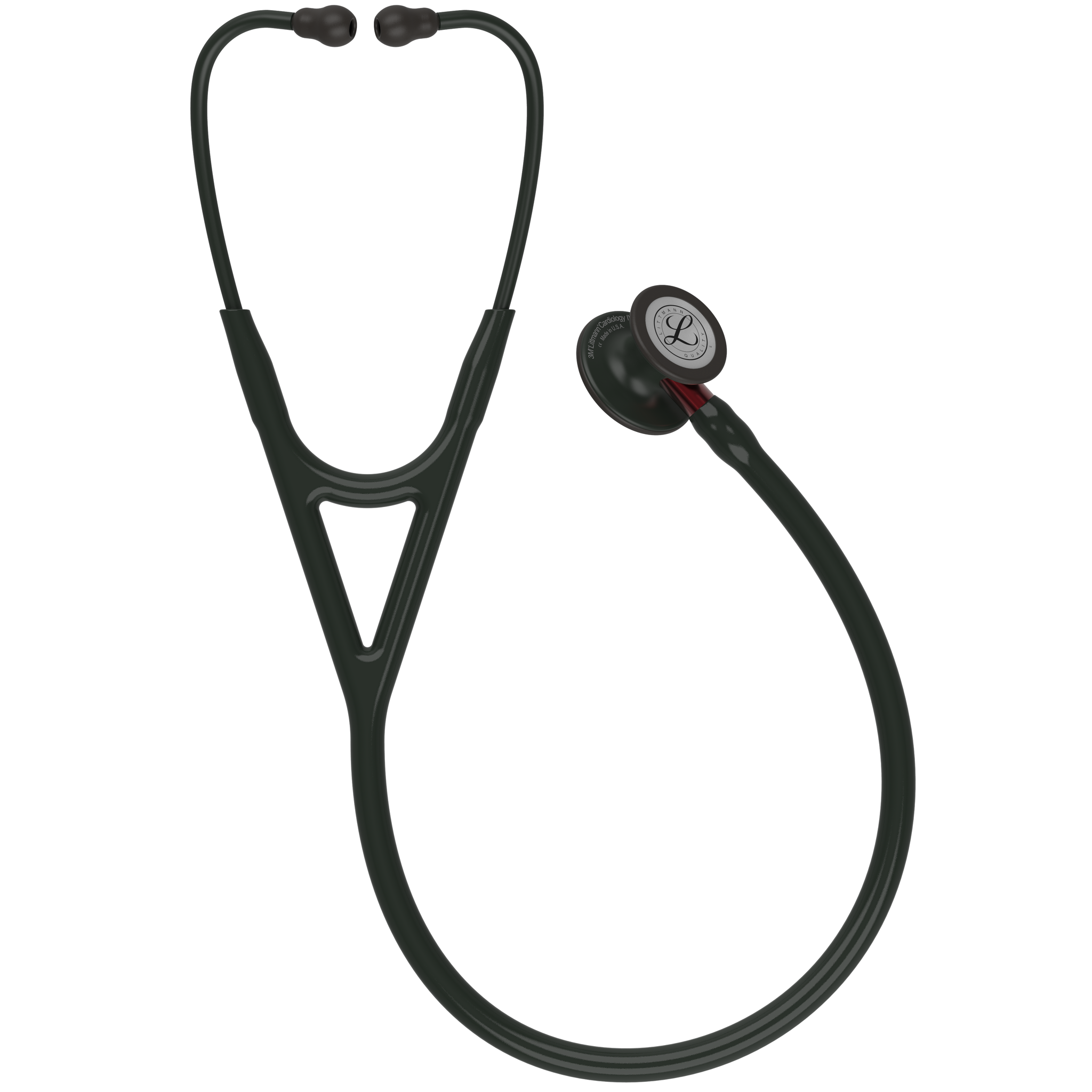 Littmann® Cardiology IV Stethoscoop - Black Edition met Rode steel 6200