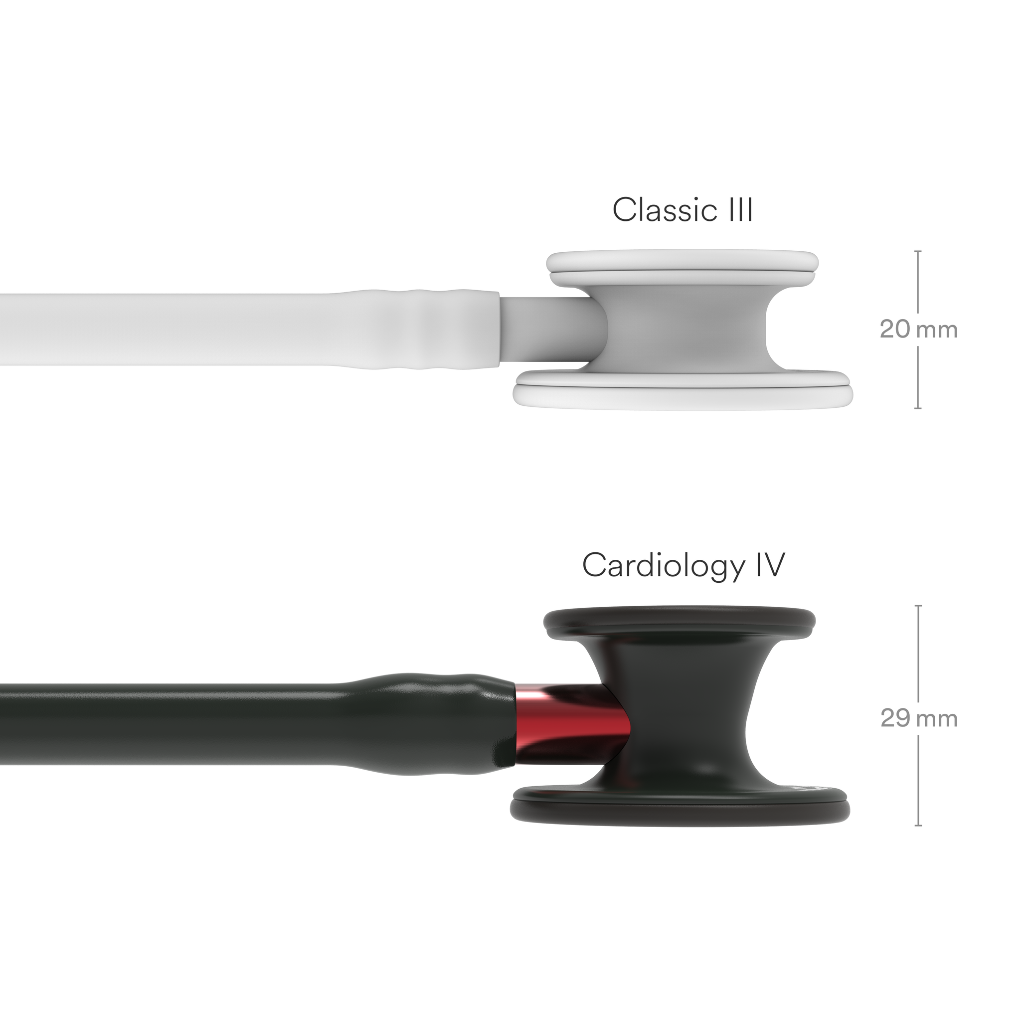 Littmann® Cardiology IV Stethoscoop - Black Edition met Rode steel 6200, foto 5 van 6