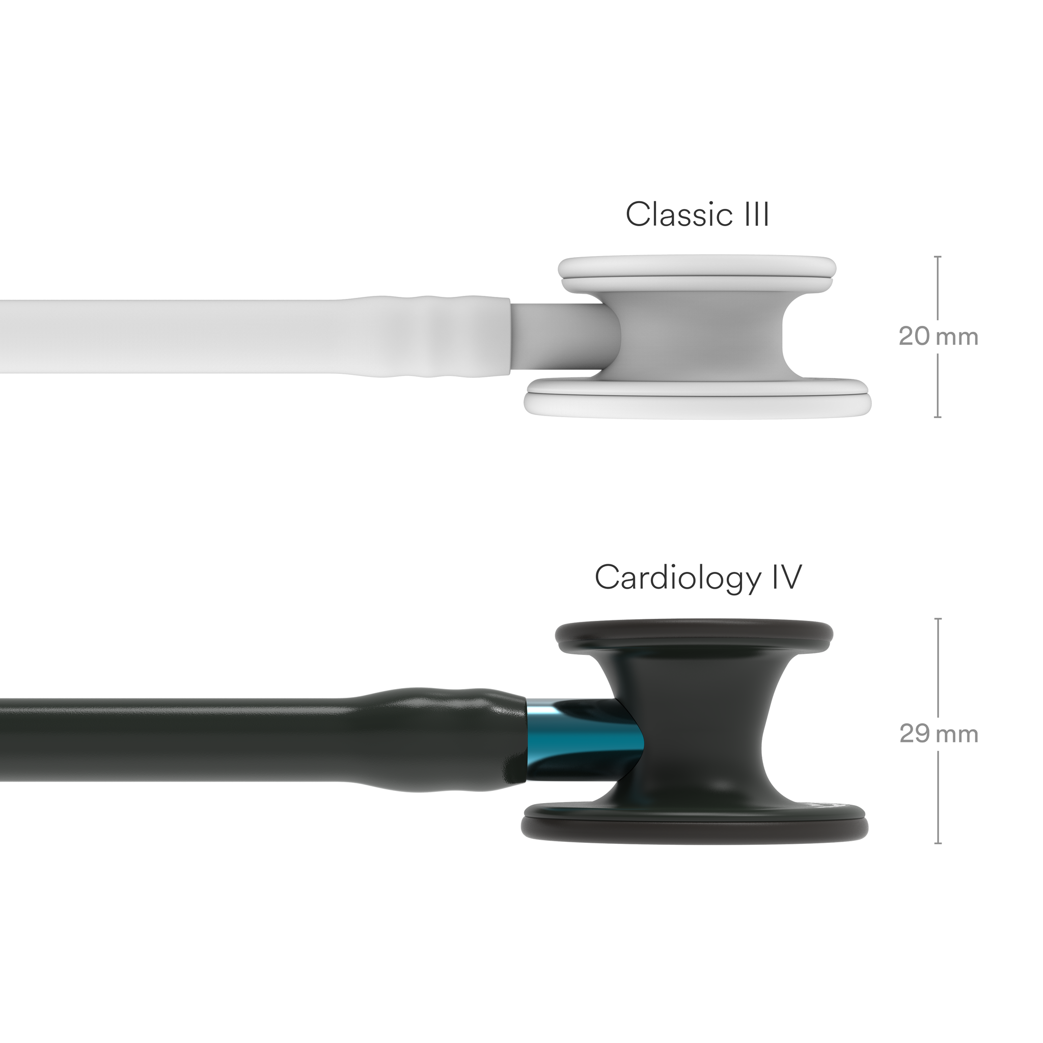 Littmann® Cardiology IV Stethoscoop - Black Edition met Blauwe steel - 6201, foto 5 van 6