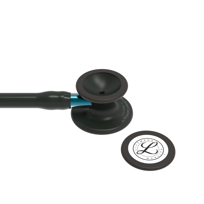 Littmann® Cardiology IV Dual Stethoscoop - Black Edition met Blauwe steel - 6201