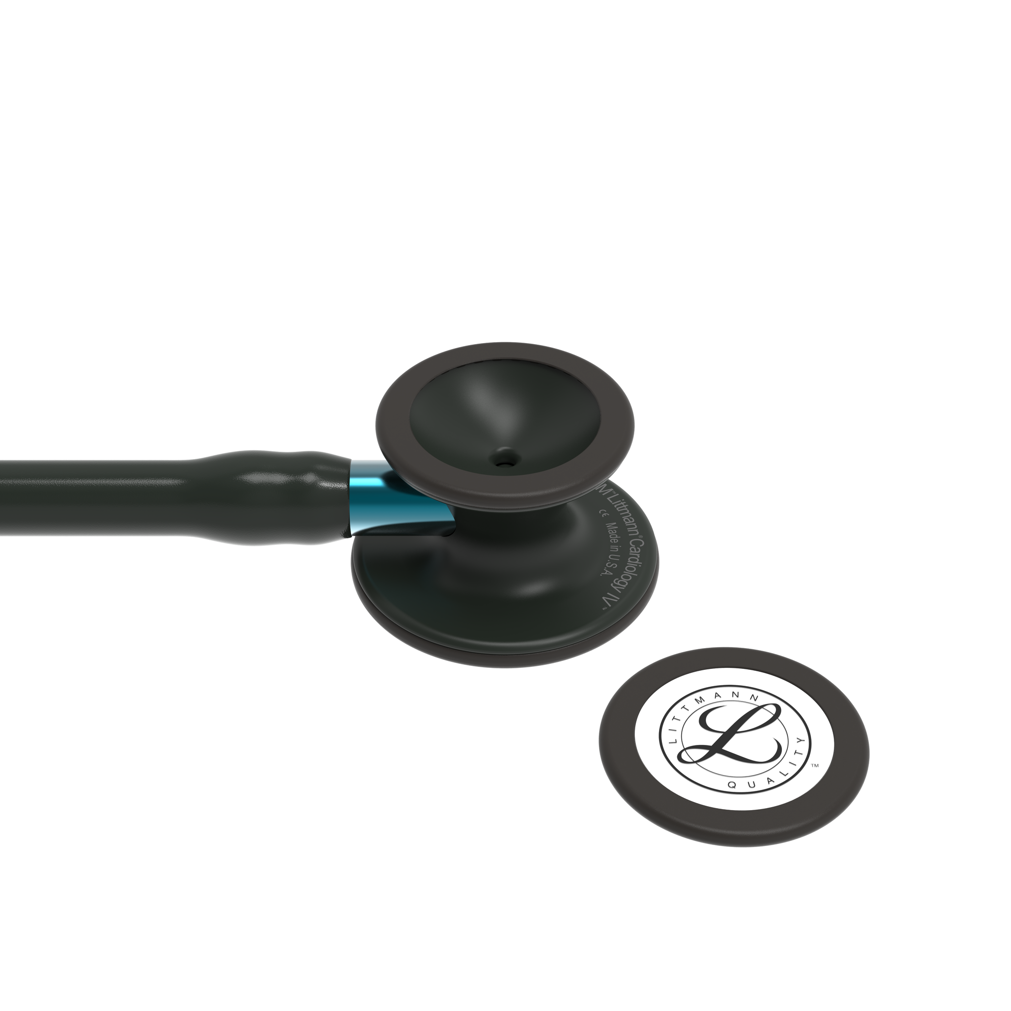 Littmann® Cardiology IV Stethoscoop - Black Edition met Blauwe steel - 6201, foto 4 van 6