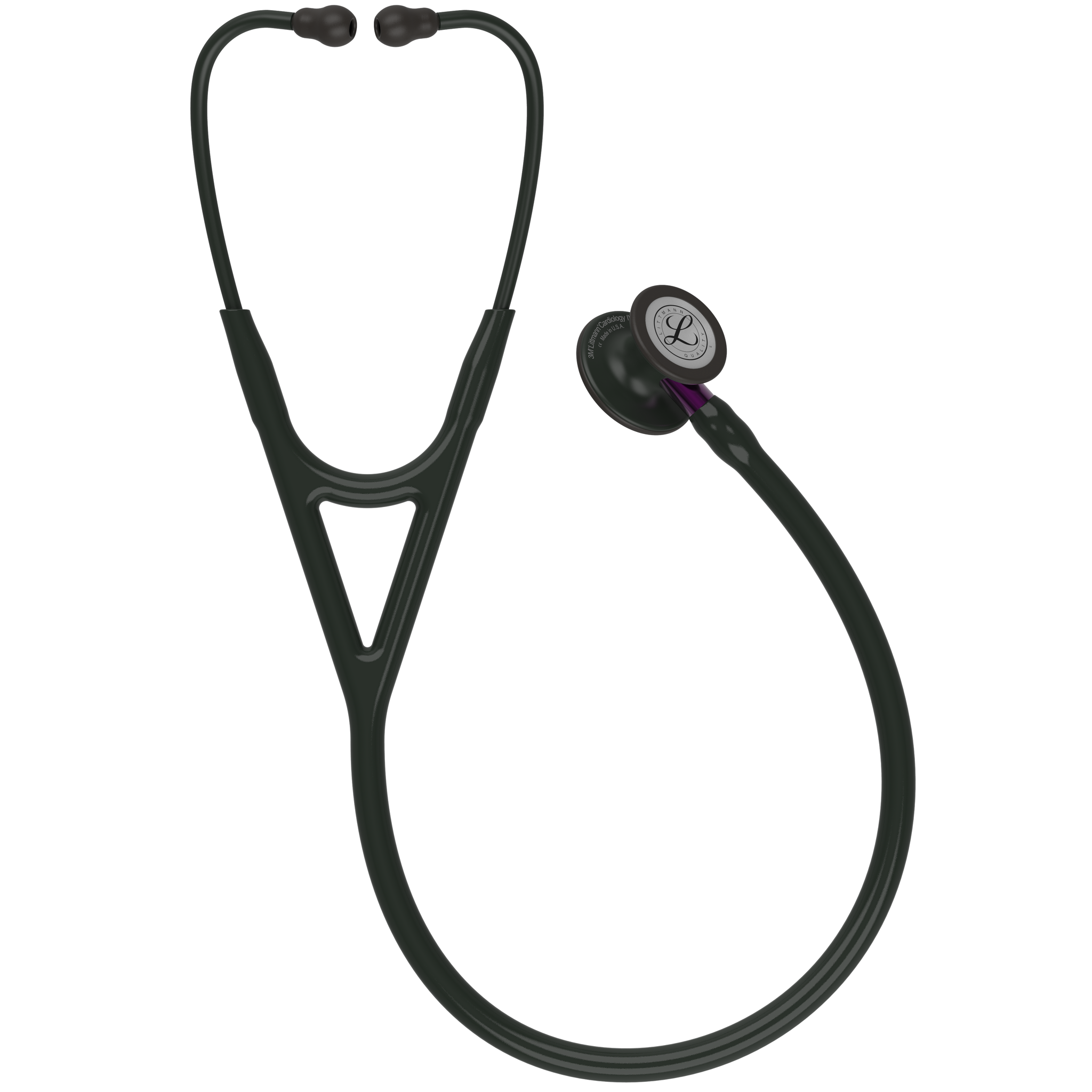 Littmann® Cardiology IV Stethoscoop - Black Edition met paarse steel - 6203