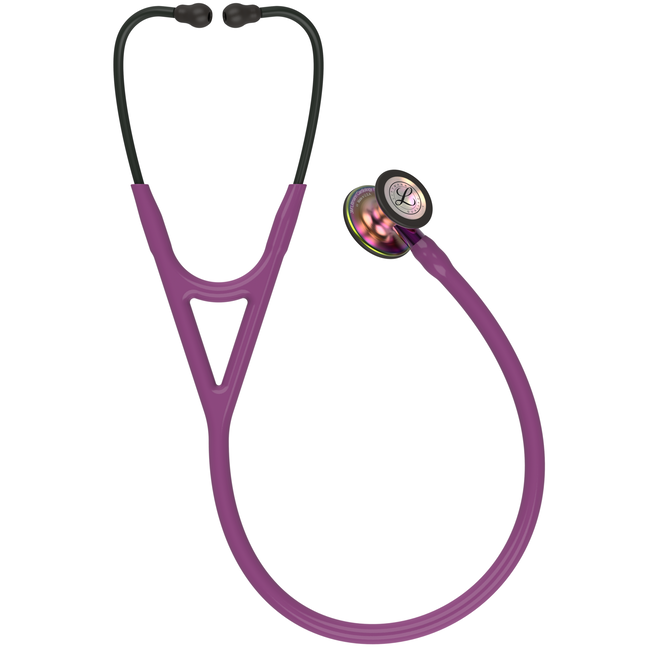 3M™ Littmann® Cardiology IV Dual Stethoscoop - Pruim Rainbow Finish met paarse steel - 6205