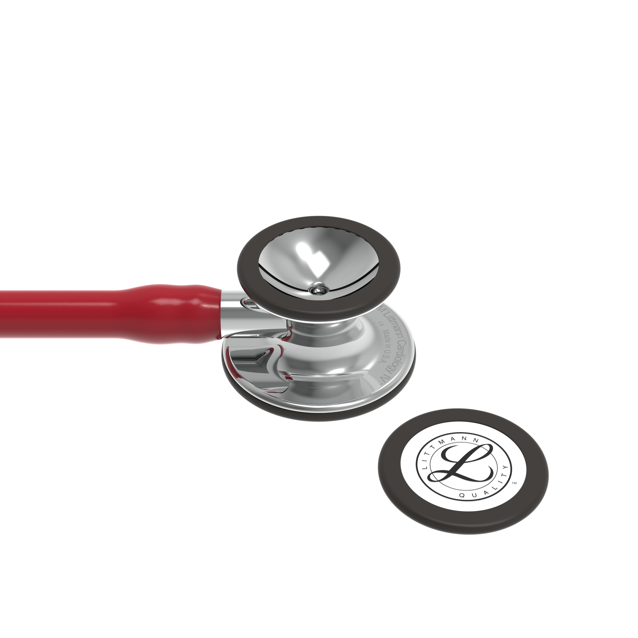 Littmann® Cardiology IV Stethoscoop - Bordeaux Rood Mirror Edition - 6170, foto 4 van 6