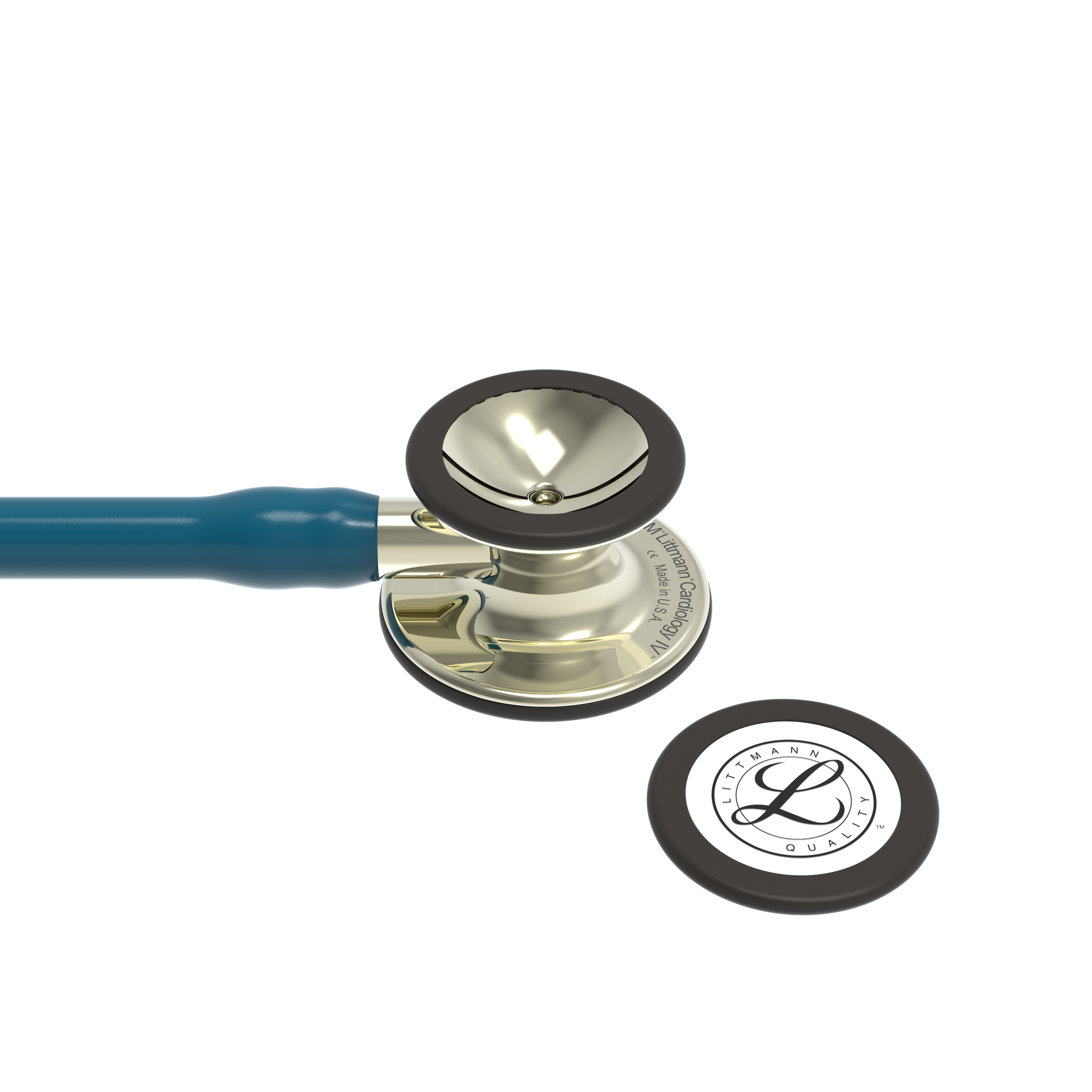 Littmann® Cardiology IV Stethoscoop - Caribbean Blue Champagne Edition - 6190, foto 4 van 6