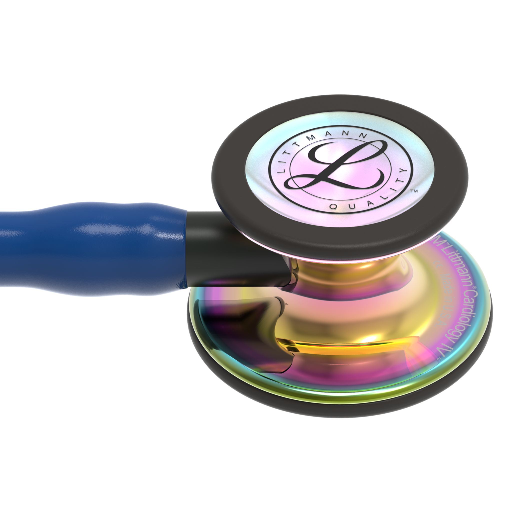 Littmann® Cardiology IV Stethoscoop - Navy Blue Mirror Rainbow Finish - 6242, foto 3 van 6