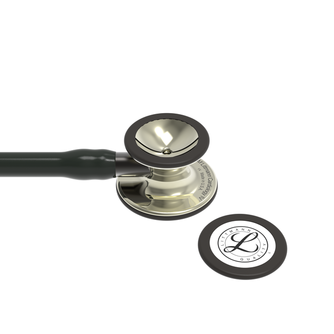 Littmann® Cardiology IV Stethoscoop - Zwart met Champagne Borststuk - 6179