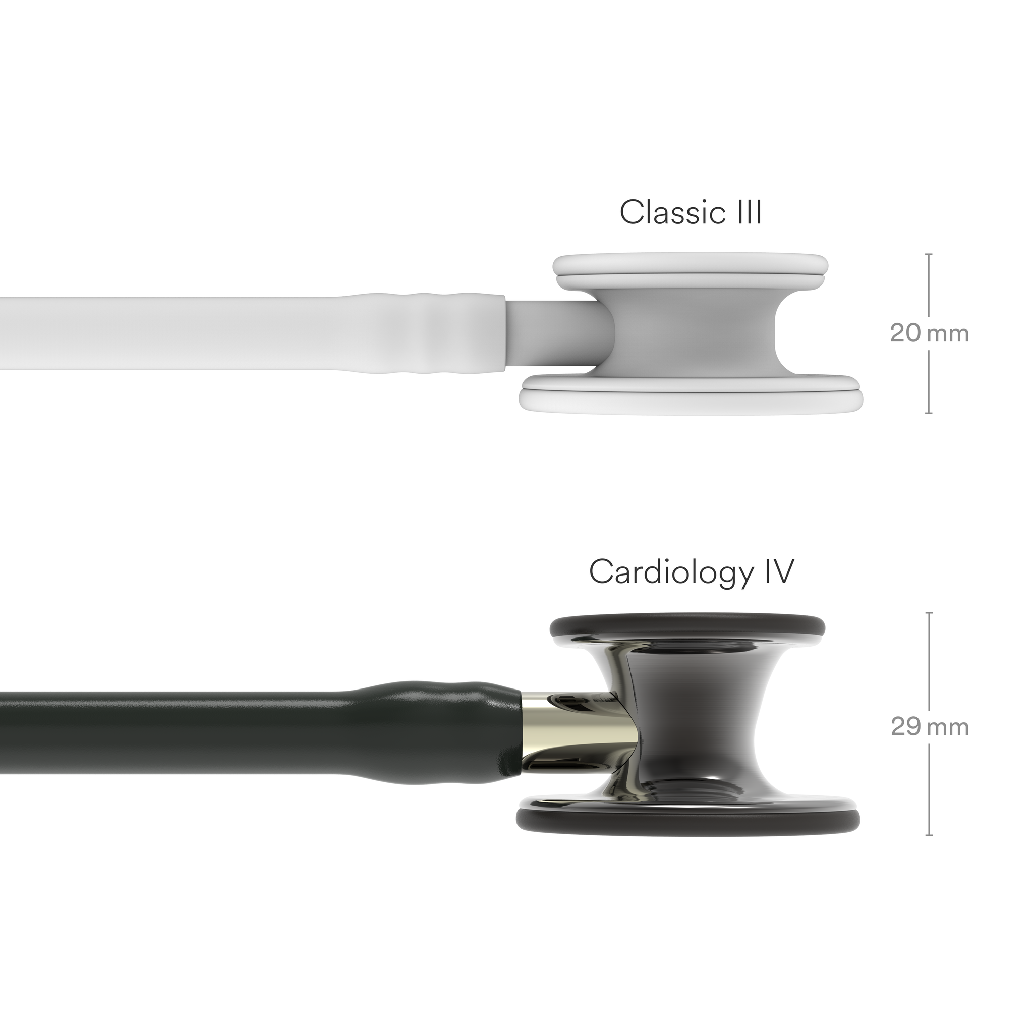 Littmann® Cardiology IV Dual Stethoscoop - Black Smoke Edition met champagne steel - 6204, foto 5 van 6