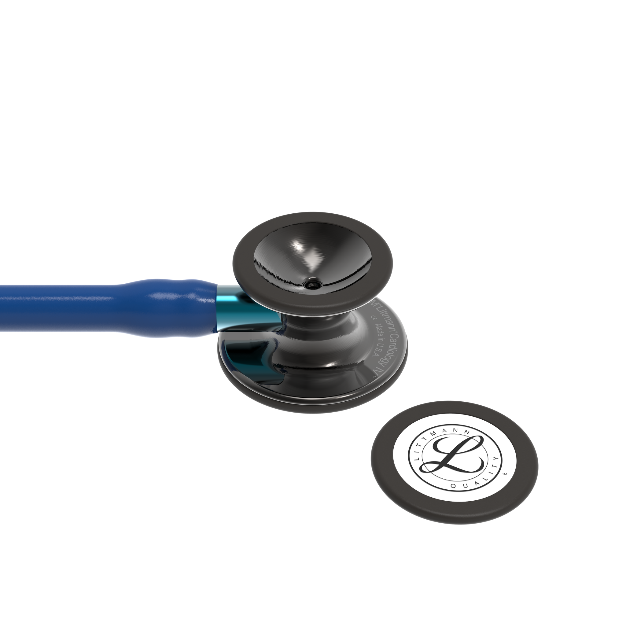 Littmann® Cardiology IV Dual Stethoscoop - Navy Blue Smoke Edition met Blauwe steel - 6202, foto 4 van 6