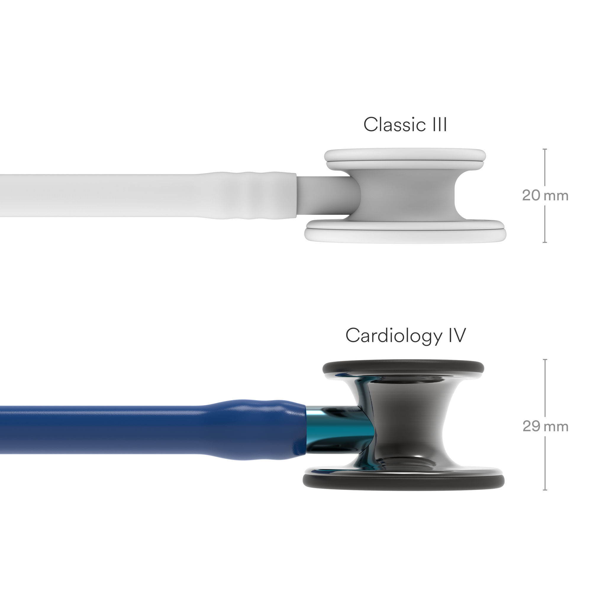 Littmann® Cardiology IV Dual Stethoscoop - Navy Blue Smoke Edition met Blauwe steel - 6202, foto 5 van 6