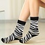 Sokken met Zebra print - one size