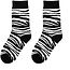 Sokken met Zebra print - one size