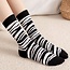 Sokken met Zebra print - one size