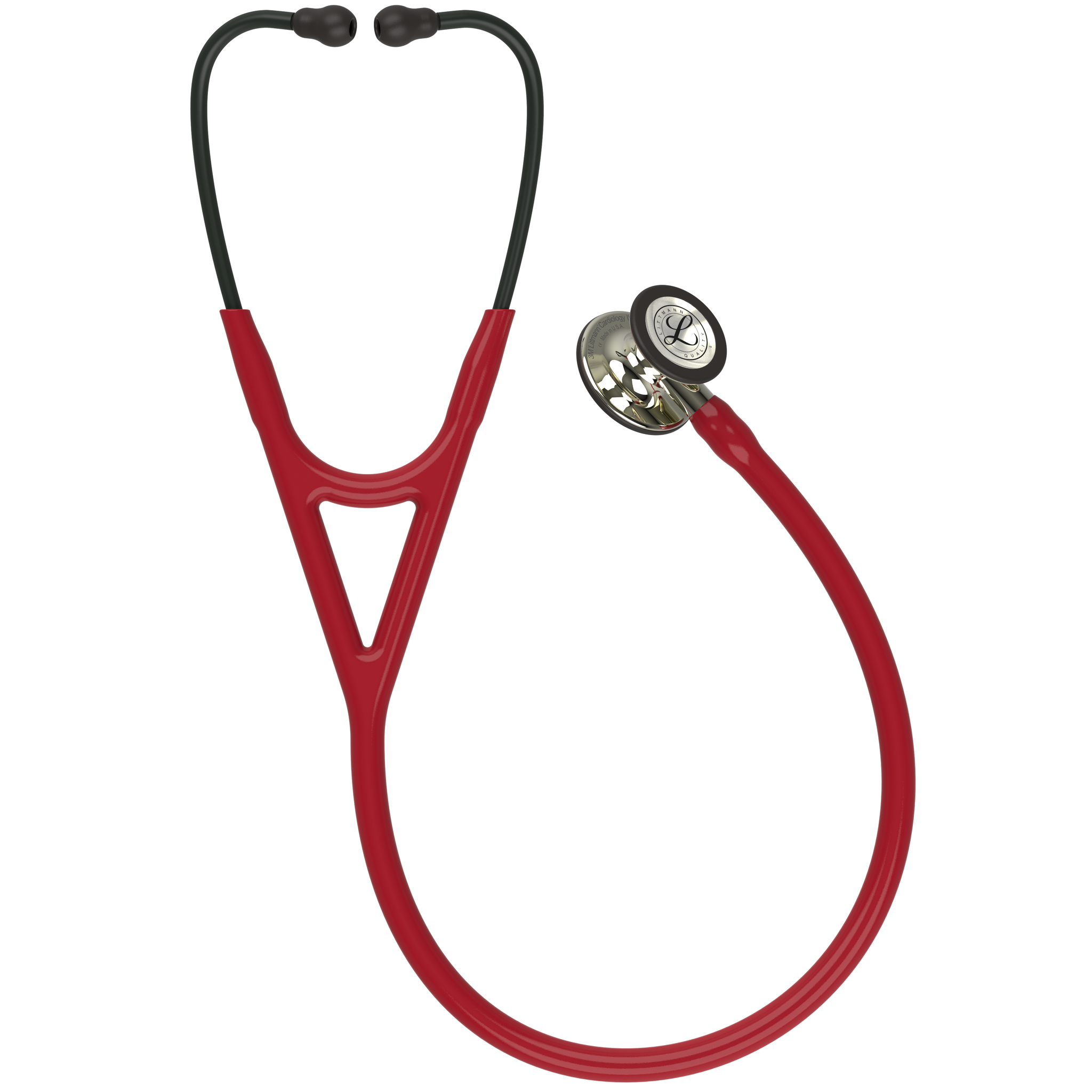 Littmann® Littmann® Cardiology Dual Stethoscoop - Bordeaux Rood Champagne Boststuk - 6176