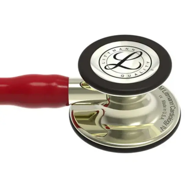 Littmann® Littmann® Cardiology Dual Stethoscoop - Bordeaux Rood Champagne Boststuk - 6176