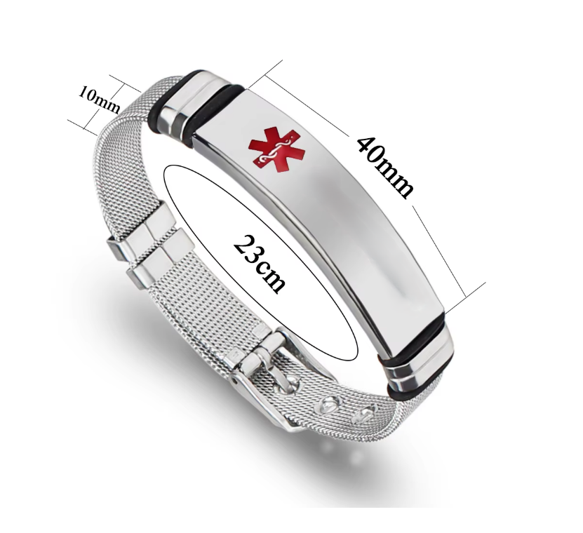 MediSieraad Gepersonaliseerde fijne armband RVS - Incl. Gravering, foto 2 van 3