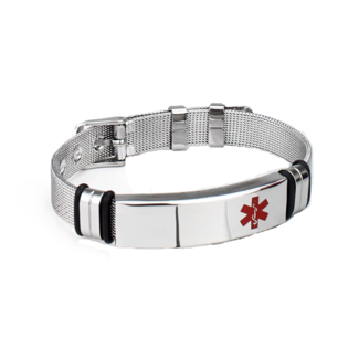 MediSieraad Gepersonaliseerde fijne armband RVS - Incl. Gravering