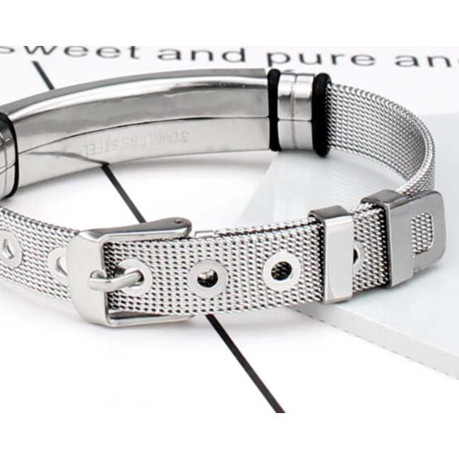 MediSieraad Gepersonaliseerde fijne armband RVS - Incl. Gravering