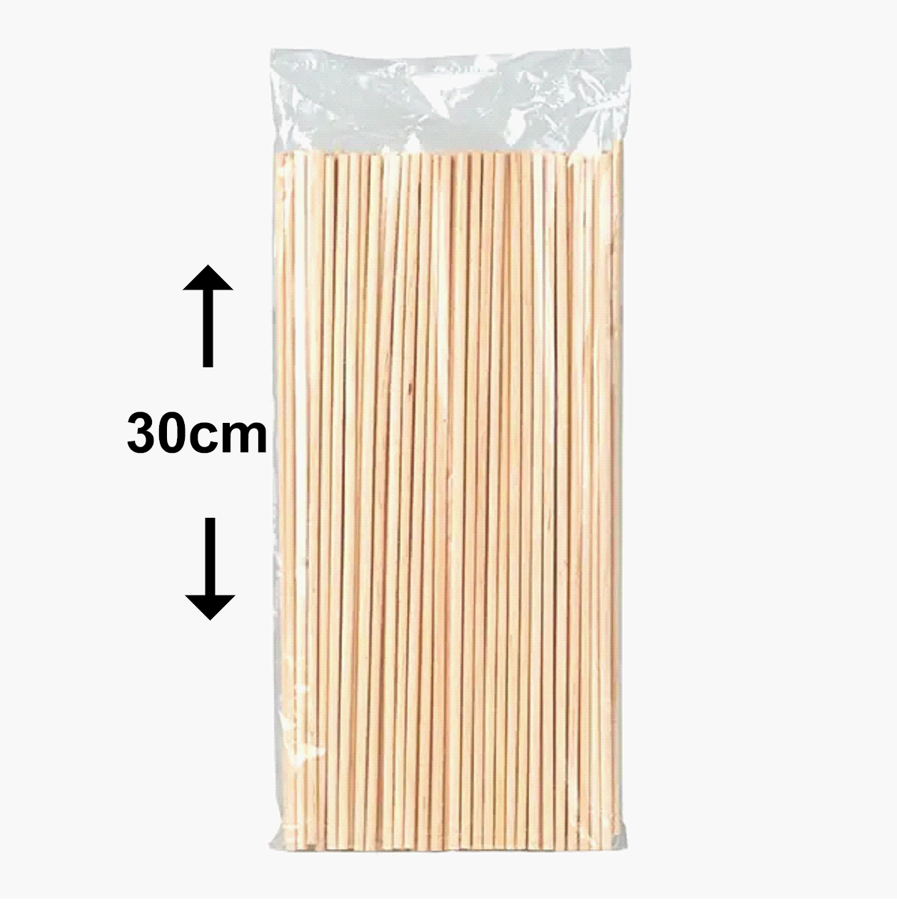 Wattendragers hout - XL - 30cm - Ø 3 mm - 100st.