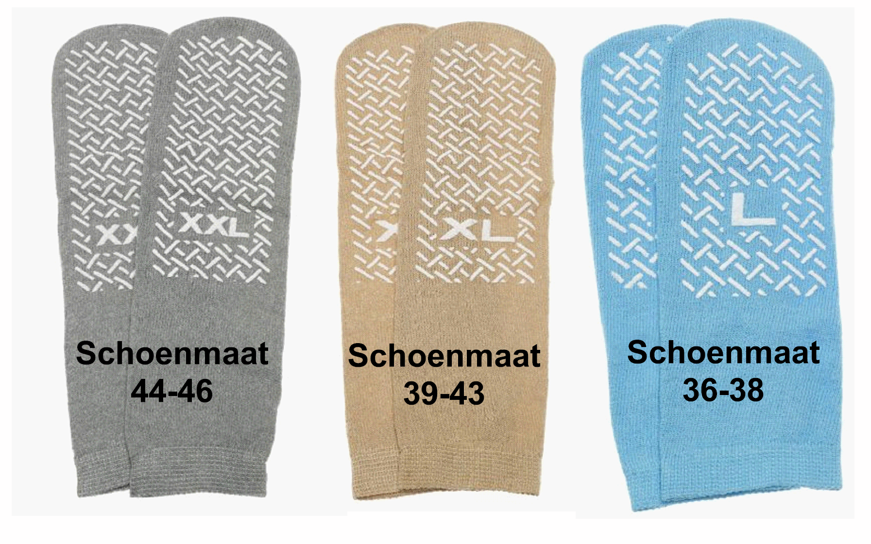 Medline Antislip Sokken - Dubbelzijdig - Ziekenhuis sokken, foto 4 van 5