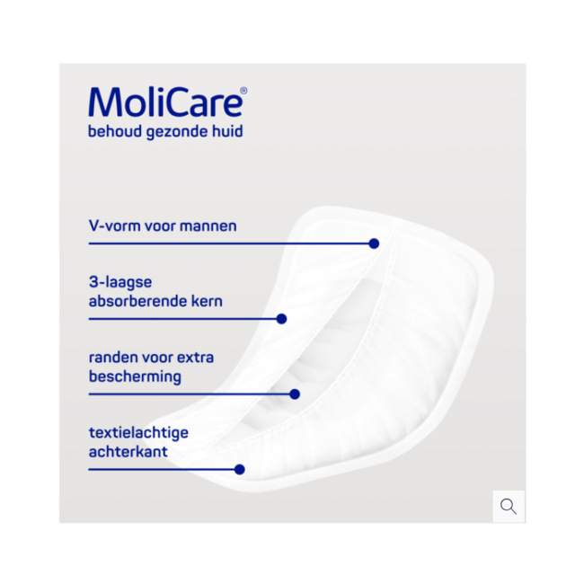 Hartmann MoliCare® Premium MEN PAD | 4 drops | anatomische inlegger | 14 stuks