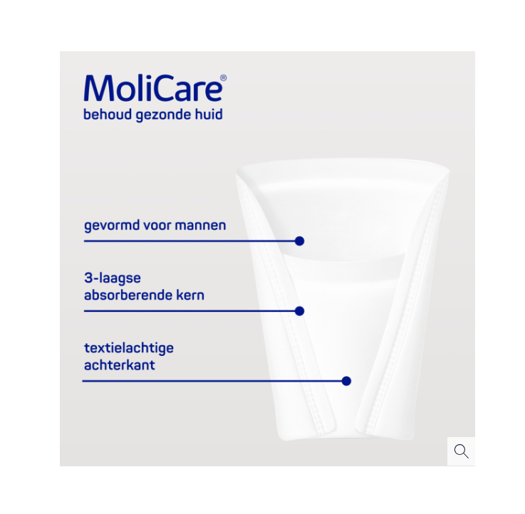 Hartmann MoliCare® Premium MEN PAD | 2 drops | Anatomisch gevormde buidel | 14 stuks, foto 2 van 4