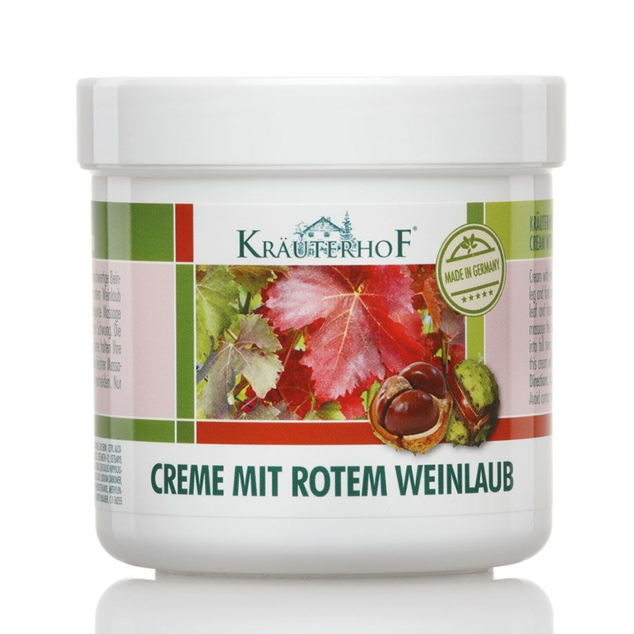 Kräuterhof Been- en Voet Crème met Rode Wijnbladeren en paardenkastanje