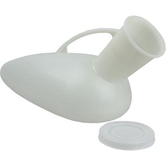 Urinaal met handvat - heren - compact ovaal model