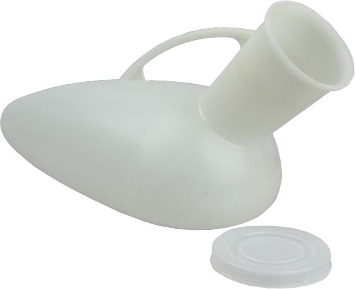Urinaal met handvat - heren - compact ovaal model